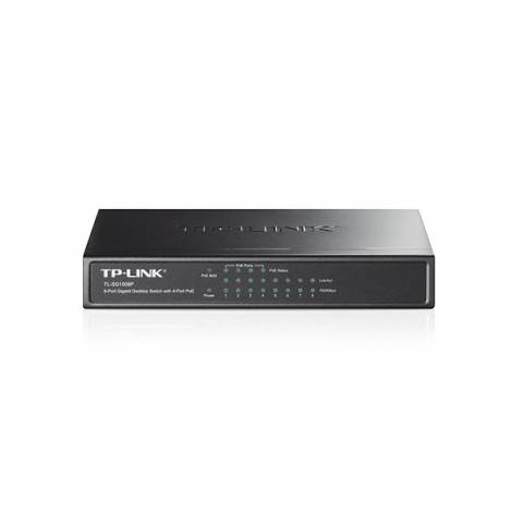 TP-LINK SG1008P 8 port Gigabit Desktop PoE Switch, 8 10/100/1000Mbps RJ45 ports   4 PoE ports