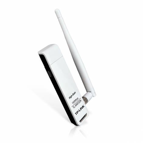 TP-LINK WN722N WIRELESS LITE N HIGH GAIN USB ADAPTER,ATHEROS CHIPSET 1T1R 1 DETACHABLE ANTENNA V3.2