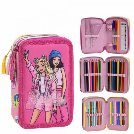 Τριπλή Κασετίνα Ορθογώνια BARBIE