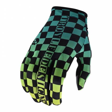 Troy Lee Designs Γάντια MTB Flowline Checkers Green / Black Green / Black (437044015) XL