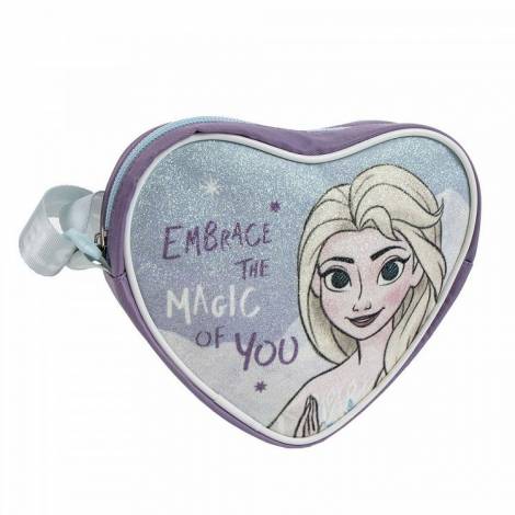 Τσαντάκι Ώμου 14εκ σε σχήμα Καρδιάς DISNEY Ψυχρά & Ανάποδα
