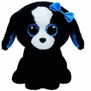 TY BEANIE BOO - TRACEY THE DOG BLACK PLUSH TOY (15cm) (1607-37191)