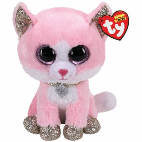 TY BEANIE BOOS ΛΟΥΤΡΙΝΟ: FIONA ΧΝΟΥΔΩΤΗ ΓΑΤΟΥΛΑ - ΡΟΖ 15ΕΚ - ΡΟΖ 15ΕΚ