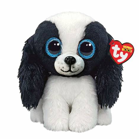 TY Beanie Boos Sissy Χνουδωτό Σκυλάκι Λευκό Και Μαύρο 15 εκ.