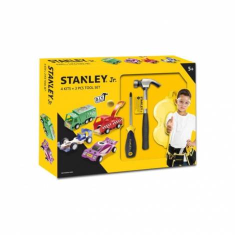 Stanley Jr. U001-K04-T03-SY 4 Ξυλοκατασκευές και Παιδικό σετ εργαλείων 3 τεμ.