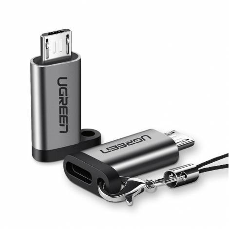 Ugreen Αντάπτορας Type C σε Micro USB Γκρι 50590