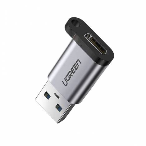 Ugreen Αντάπτορας Type C Θηλυκό σε USB-A Αρσενικό Γκρι 50533