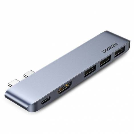 Ugreen Docking Station για MacBook Pro / Air 2x Type C σε Type C PD 100W / HDMI 4K @ 30 Hz / 3x USB 3.0 60559