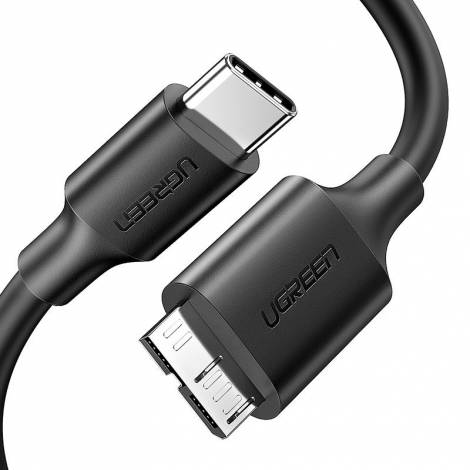 Ugreen Καλώδιο Δεδομένων USB 3.0 Type C Αρσενικό σε Micro USB Type B SuperSpeed Αρσενικό 1m Μαύρο US312 20103