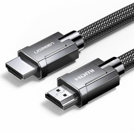 Ugreen Καλώδιο HDMI Αρσενικό σε HDMI Αρσενικό 2.1 Πλεκτό 8K HDMI 2m Σκούρο Γκρι HD135 70321