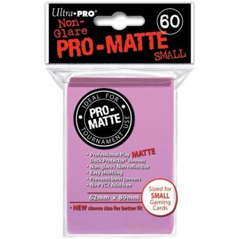 Ultra Pro Matte Small 60 Sleeves Pink (REM84267)