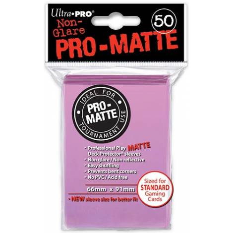 Ultra Pro Matte Standard  50 Sleeves Pink  REM84185