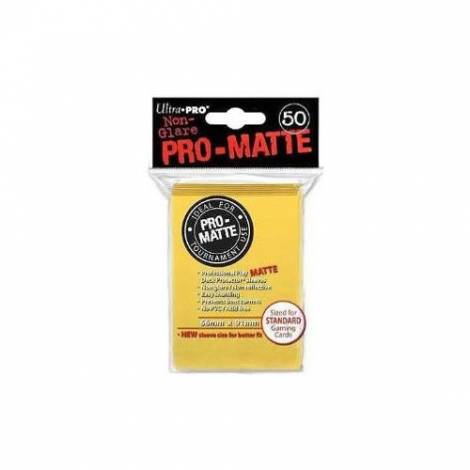 Ultra Pro Matte Standard 50 Sleeves - Yellow (REM84186)