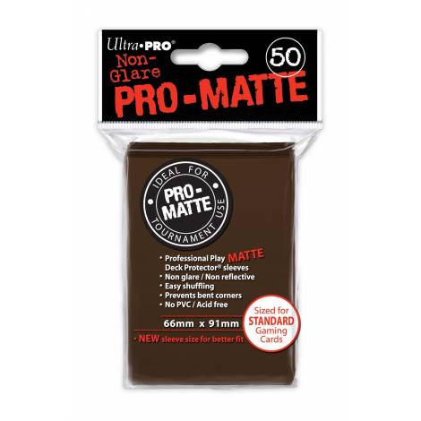 Ultra Pro - Pro Matte Brown Sleeves 50 Pack (REM84189)