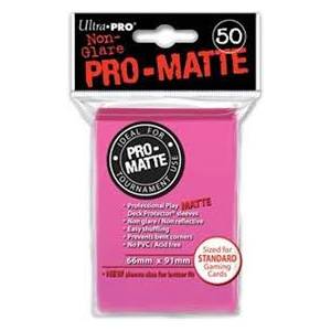 Ultra Pro  Matte Standard 50 Sleeves Bright Pink (REM84147)
