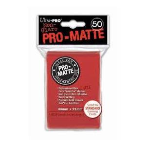 Ultra Pro - Pro Matte Standard 50 Sleeves Red  REM82650