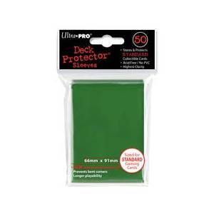 Ultra Pro - Standard 50 Sleeves Solid Green  REM82671