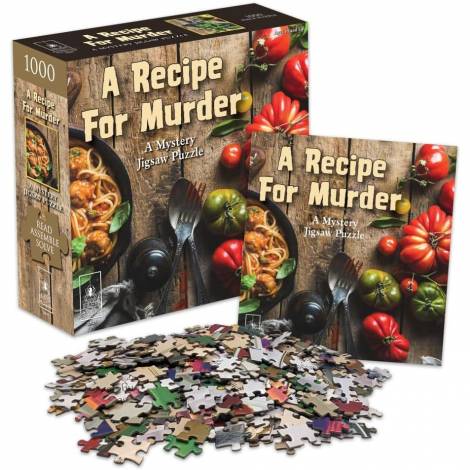 University Games - Bepuzzled - Mystery Puzzle - A Recipe for Murder - 1000pieces