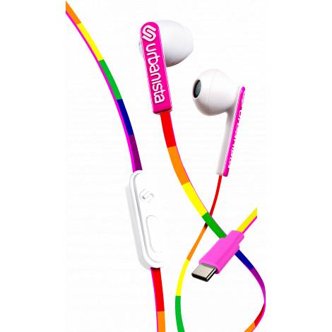 URBANISTA Ακουστικά Ψείρες SAN FRANCISCO Lucky Rainbow Πολύχρωμο USB-C 1037420