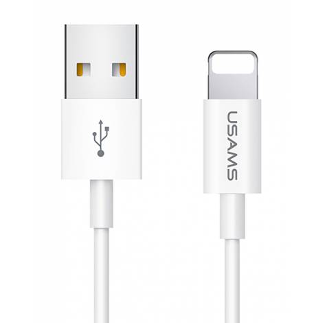 USAMS καλώδιο Lightning σε USB US-SJ283, 2A, 1m, λευκό   SJ283USB01