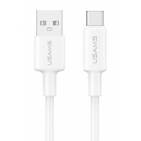 USAMS καλώδιο USB-C σε USB SJ761, 3A 18W, 480Mbps, 1m, λευκό