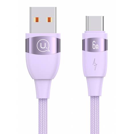 USAMS καλώδιο USB-C σε USB US-SJ630, 66W, 480Mbps, 1.2m, μωβ