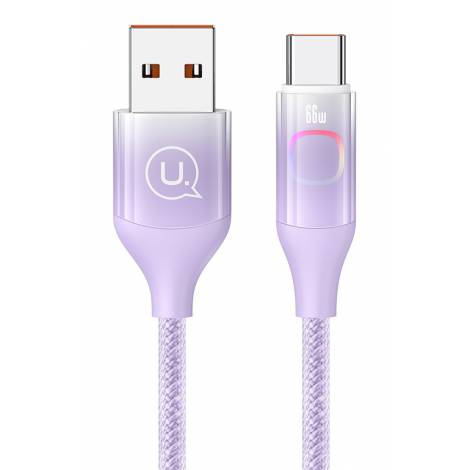 USAMS καλώδιο USB-C σε USB US-SJ636, 66W, 1.2m, μωβ
