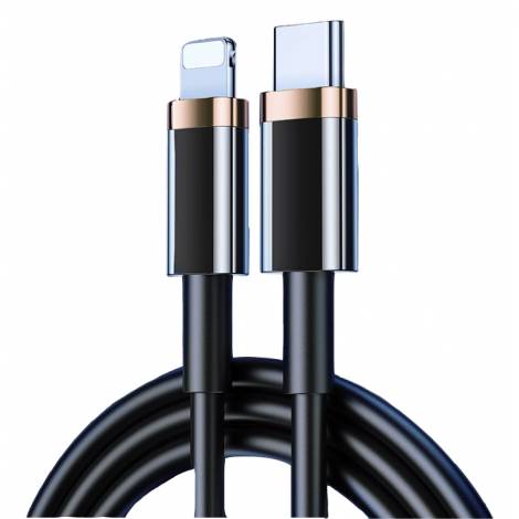 USAMS Καλώδιο USB Type-C To Lightning U63, 20W, 1.2m, μαύρο
