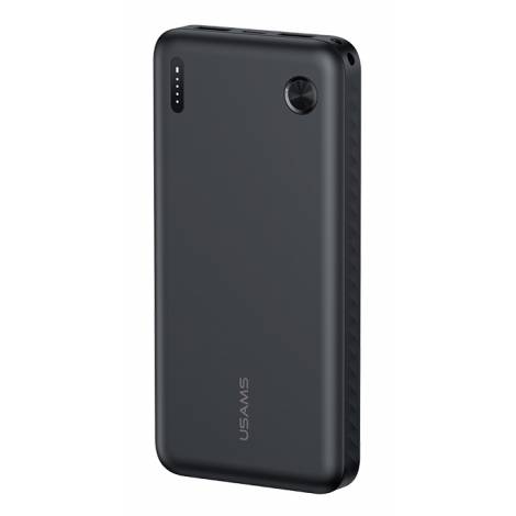 USAMS power bank CD253, 2x θύρες εξόδου, 10000mAh, 10W, μαύρο