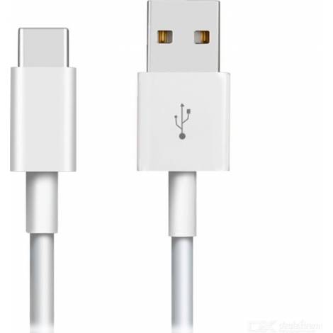Usams Regular USB 2.0 Cable USB-C male - USB-A male Λευκό 1m (SJ285)