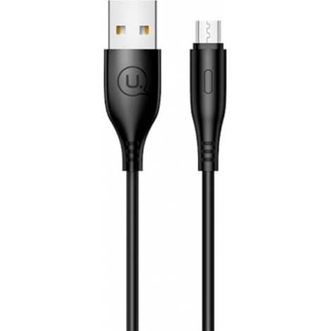 Usams Regular USB 2.0 to micro USB Cable Μαύρο 1m (US-SJ268)