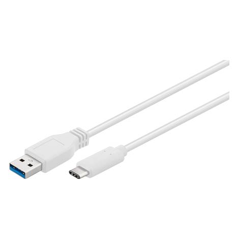 Sinox USB 3.0 Type C Cable (C-A),white (SXI5061)  1m