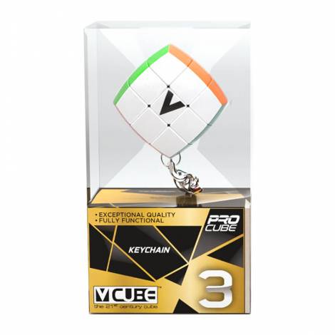 V-CUBE / KEYCHAIN 3X3 MΠΡΕΛΟΚ ΣΤΡΟΓΓΥΛΟ