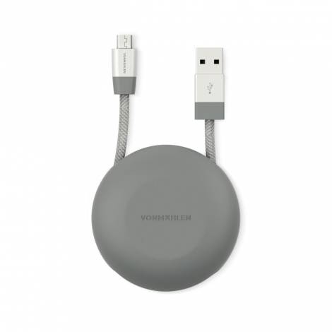 Vonmählen Premium Cable USB-A to microUSB The Luxury Cable Καλώδιο δεδομένων - Silver