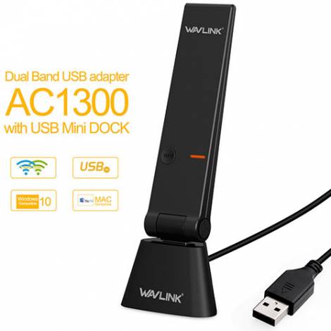 WAVLINK VITESSE II AC1300 DUAL-BAND USB3.0 WIRELESS NETWORK ADAPTER