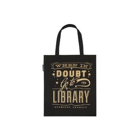 WHEN IN DOUBT, GO TO THE LIBRARY TOTE BAG