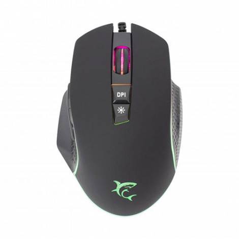 WHITE SHARK RGB GAMING MOUSE GARETH 6400 DPI BLACK