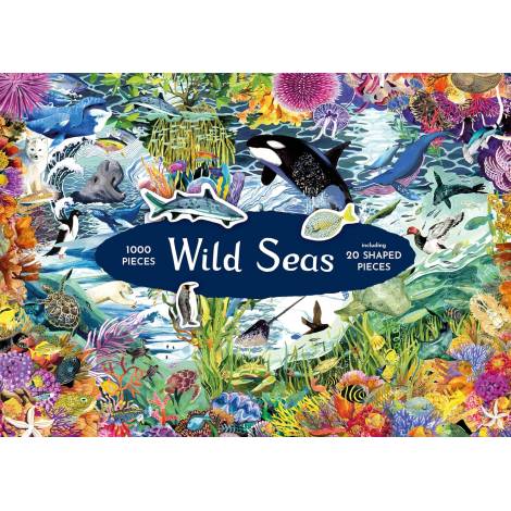 WILD SEAS JIGSAW: A JIGSAW PUZZLE - 1000 PIECES WITH 20 SHAPED PIECES