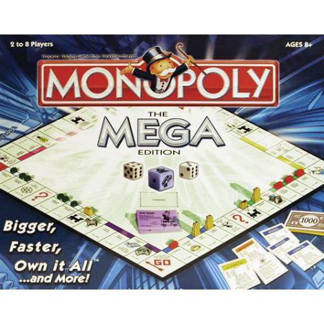 Winning Moves Monopoly - Ελλάδα Mega Edition Επιτραπέζιο (Ελληνική Γλώσσα) (WM03425-GRK)