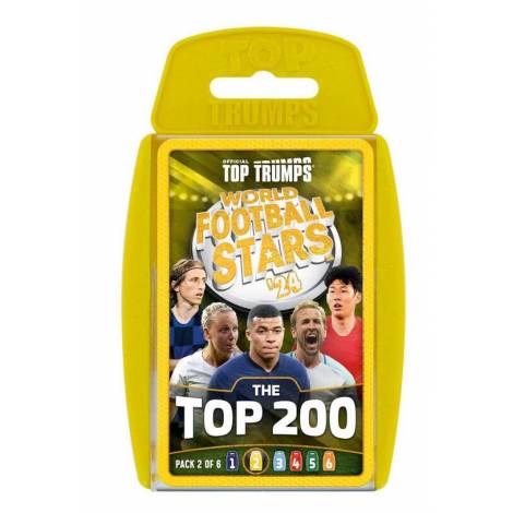 Winning Moves: Top Trumps - World Football Stars 2024 The Top 200 Pack 2 - Card Game (WM04708-EN1)