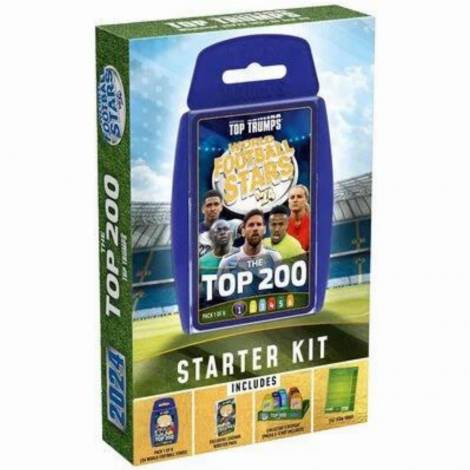 Winning Moves: Top Trumps - World Football Stars 2024 The Top 200 Starter Kit - Card Game (WM04717-EN1)