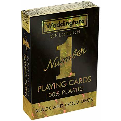 Winning Moves: Waddingtons No.1 - Black And Gold Deck Playing Cards (WM00755-EN1)