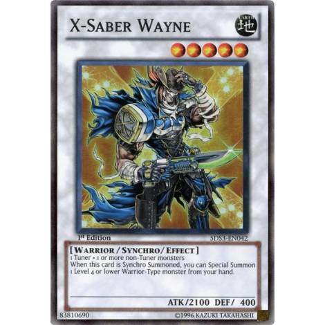 X-Saber Wayne - 5DS3-EN042 - Super Rare 1st Edition