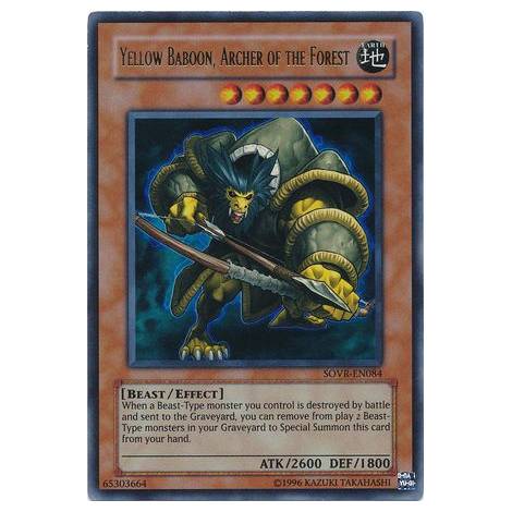 Yellow Baboon, Archer of the Forest - SOVR-EN084 - Ultra Rare Unlimited
