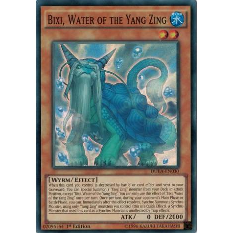 YU-GI-OH! - Bixi, Water of The Yang Zing (DUEA-EN030) - Duelist Alliance - 1st Edition - Super Rare
