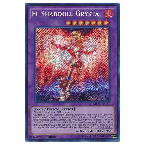 YU-GI-OH! - El Shaddoll Grysta (MP15-EN160) - Mega Pack 2015 - 1st Edition - Secret Rare