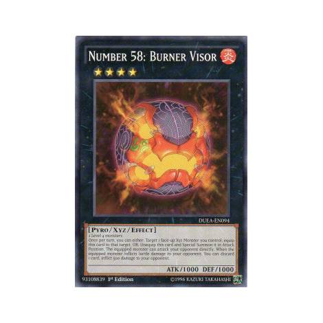 YU-GI-OH! - Number 58: Burner Visor (DUEA-EN094) - Duelist Alliance - 1st Edition - Common