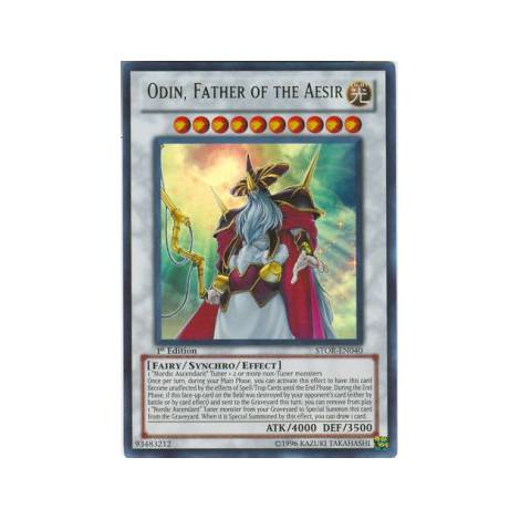 YuGiOh ! Odin Father of the Aesir STOR-EN040 Ultra Rare
