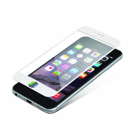 ZAGG InvisibleShield Full Face Tempered Glass – για Apple iPhone 6s Plus / 6 Plus (λευκό πλαίσιο)